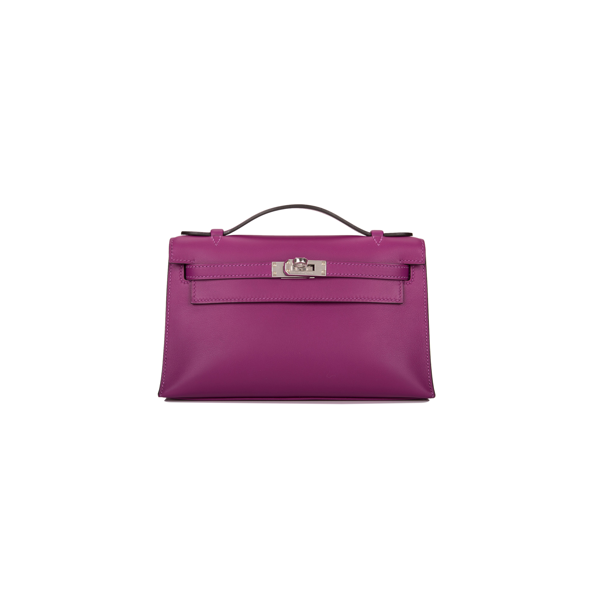 HERMÈS ANEMONE SWIFT MINI KELLY POCHETTE PALLADIUM HARDWARE (22*14*7cm) 